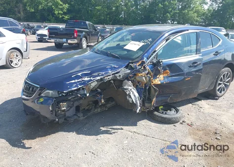 2015 Acura Tlx V6 z USA, uszkodzony, nr VIN 19UUB2F36FA025868